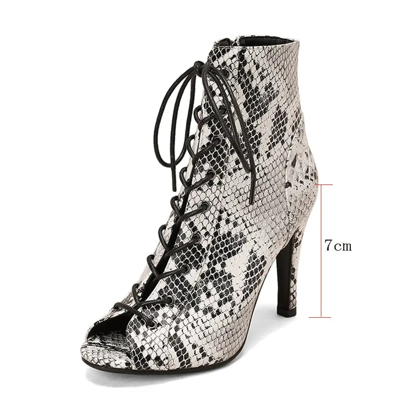 Sgesvier Elegant Ankle Women's Party Ladies Latin Sexy stilettos High Heels For Women Latin dance Boots heels shoes Ballroom