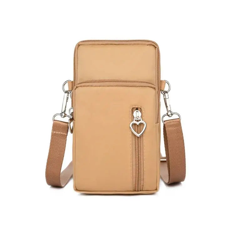 Borse a tracolla per donna Borsa piccola casual multifunzione in nylon impermeabile Custodia per cellulare Borsa a tracolla Borsa sportiva