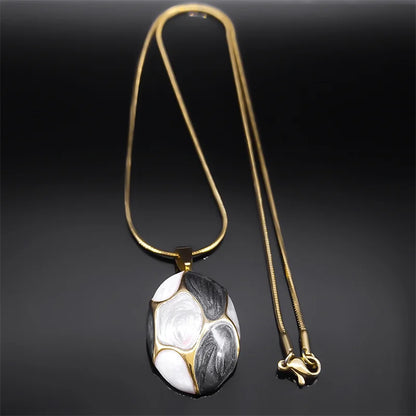 Collane con ciondolo con ciondolo rosa per donne Ragazze Acciaio inossidabile Colore oro Catena femminile alla moda Boho Collare con gioielli regalo NZZZ387S1