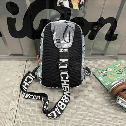 Borsa da petto luminosa alla moda Borsa a tracolla portatile leggera per pendolari per gita quotidiana Borse a tracolla dal design unico