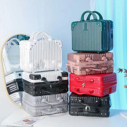 Mini valigia da viaggio leggera da 14 pollici Scatola per cosmetici Organizzatore per bagagli a mano impermeabile Custodia per trucco Piccola custodia da imbarco protettiva