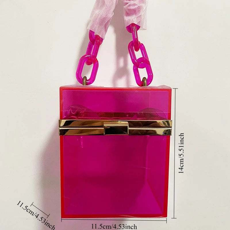 Borsa rossa con bocca in metallo moda per donna borse a tracolla in oro di alta qualità Designer borsa a tracolla scavata borsa da pranzo carina