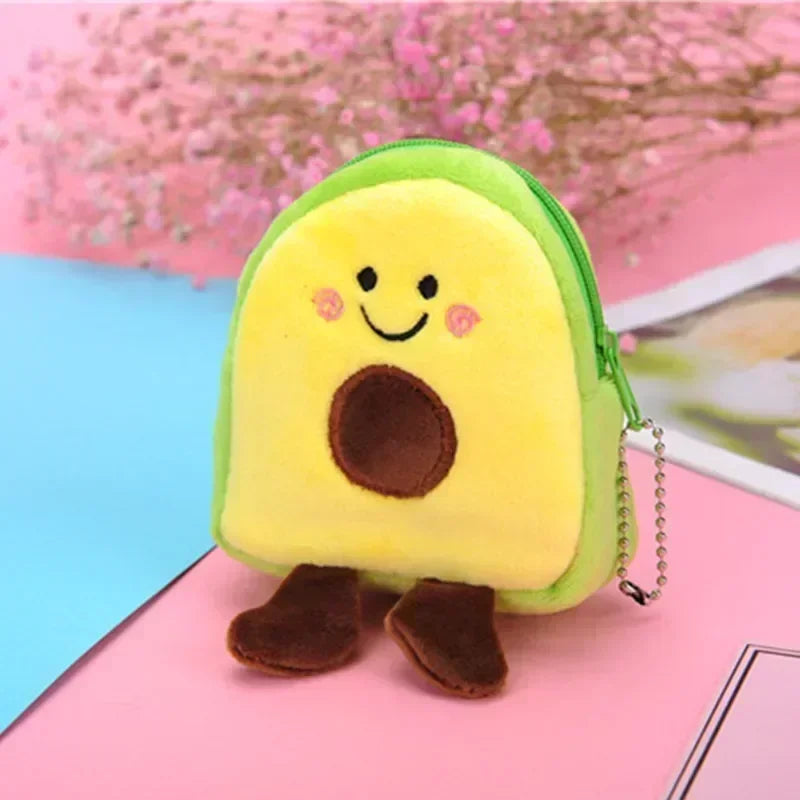 Cartone animato animale ragazzi portamonete in peluche bambini portamonete con cerniera custodia portaoggetti simpatici animali portafogli donna mini borsa regalo per bambini