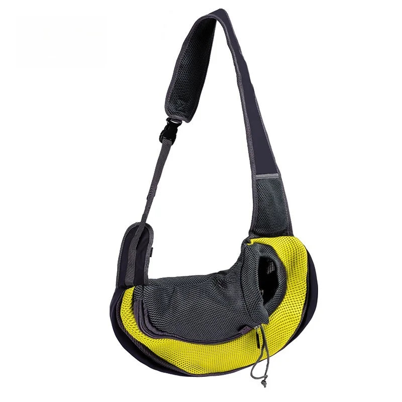 Zaino per animali domestici, borsa a tracolla portatile da viaggio, borsa a tracolla per esterni a mani libere adatta per forniture per animali domestici per gatti e cani