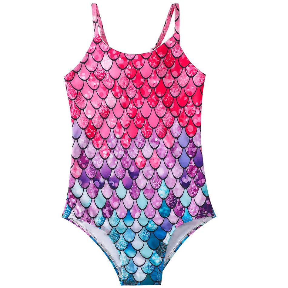 Costume da bagno a sirena per bambini costume da bagno intero per ragazze costume da bagno intero per ragazze Hot Spring Sling costume da bagno ad asciugatura rapida per sport acquatici