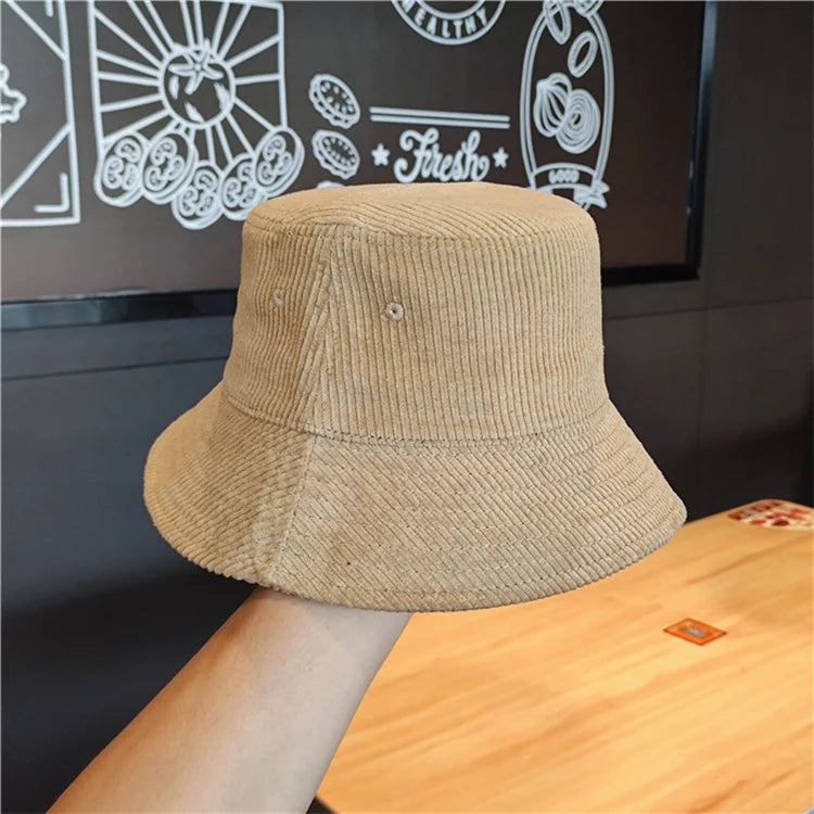 Cappello da pescatore per donna uomo autunno inverno velluto a coste tenere al caldo berretto da pescatore tinta unita Street Hip Hop parasole sito web ufficiale nuovo