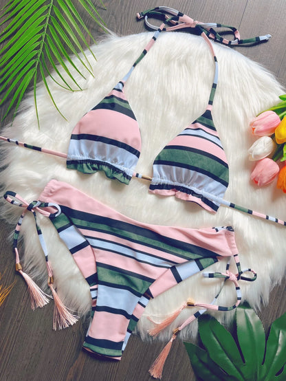 Maillot de bain bikini sexy d'été pour femmes, maillot de bain push-up, maillot de bain brésilien, ensemble bikini de plage