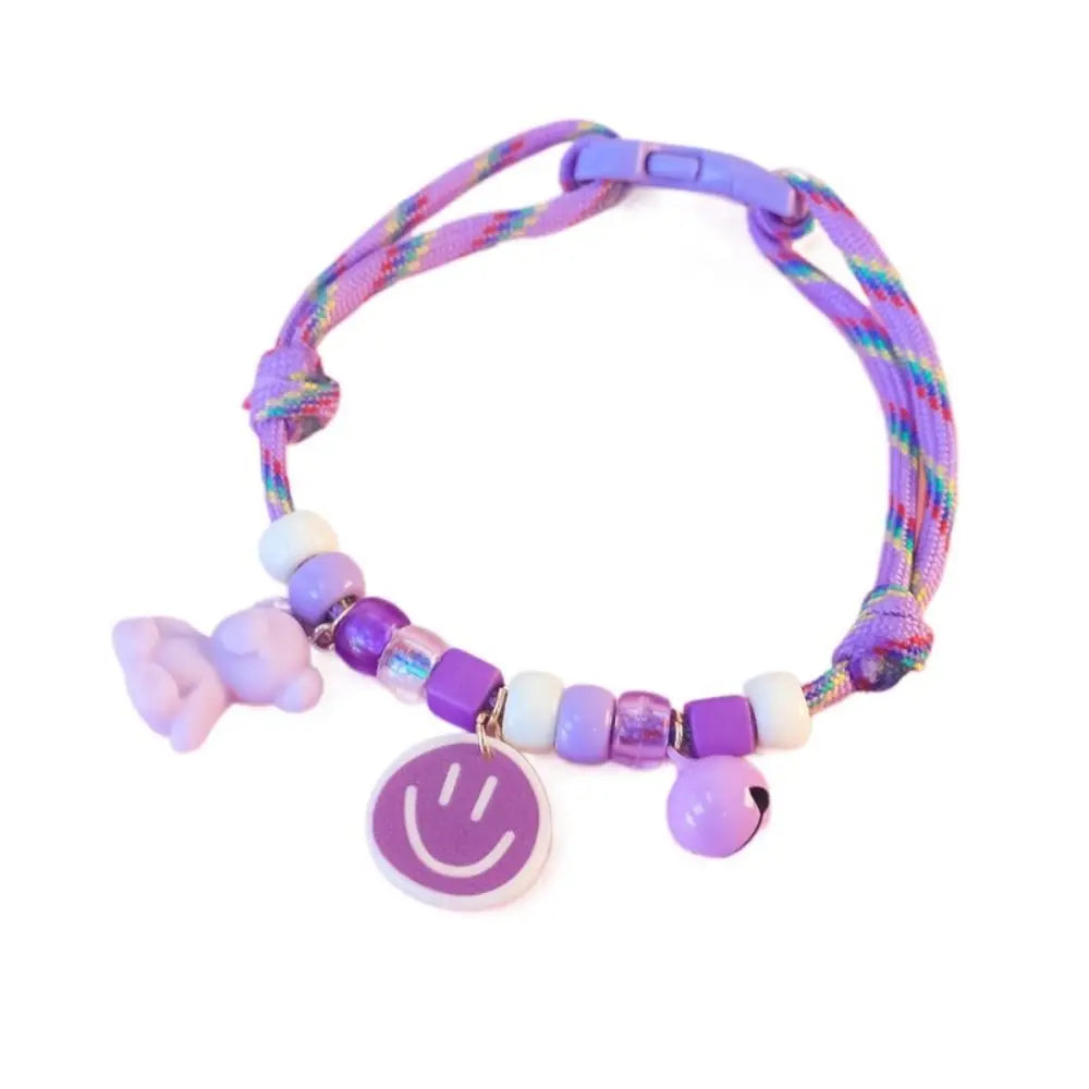 Collana morbida in maglia per animali domestici con campana e ciondoli collare regolabile per cani e gatti collare per animali riutilizzabile forniture per animali domestici