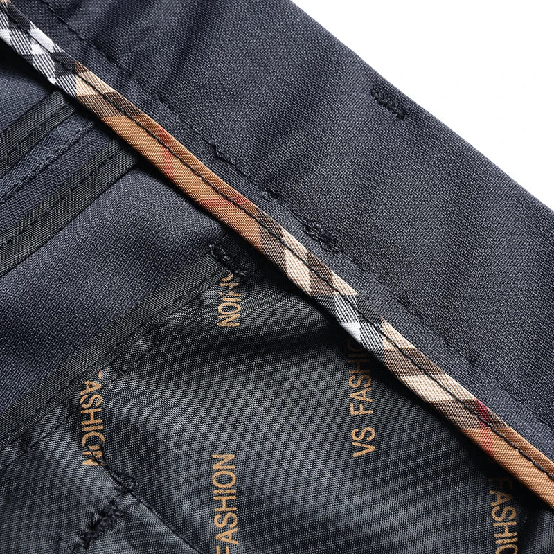 29-42 Pantaloni estivi da uomo Pantaloni casual elasticizzati dritti sottili senza traccia, senza tessuto da stiro, sensazione setosa e fresca