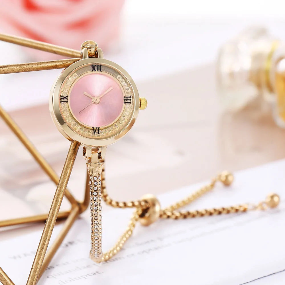 Orologio da donna alla moda con cinturino fine, orologi analogici al quarzo femminili, orologio Relojes