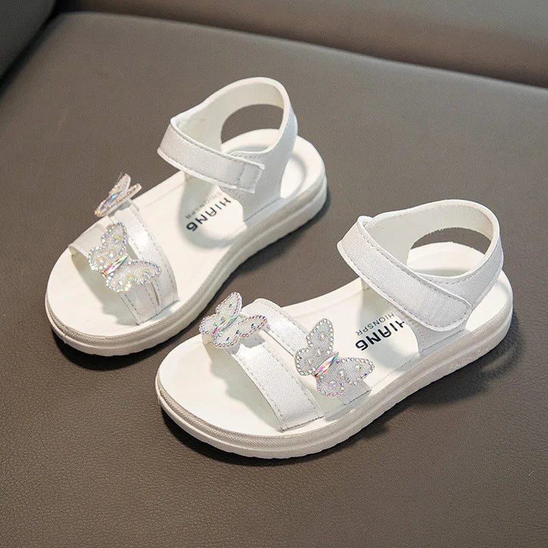 Mädchen-Sommersandalen Bunte Schleifensandalen für Kinder Rutschfeste Schuhe Mädchenschuhe verschleißfeste weiche Sohle Kostenloser Versand