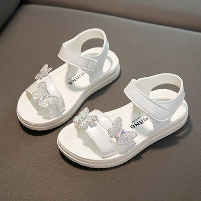 Mädchen-Sommersandalen Bunte Schleifensandalen für Kinder Rutschfeste Schuhe Mädchenschuhe verschleißfeste weiche Sohle Kostenloser Versand