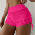 Pantaloni corti Costume da bagno bikini da donna Fondo costumi da bagno Cravatta laterale regolabile Costume da bagno Pantaloncini femminili solidi Vita media Estate