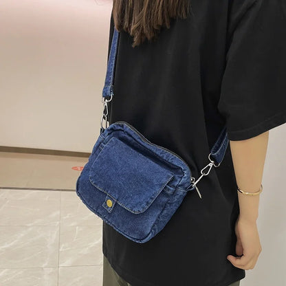 Borsa da donna Casual in Denim 2023 borse a tracolla a tracolla estive di tendenza per borse e borsette per telefono da studente borsa a tracolla per Jeans
