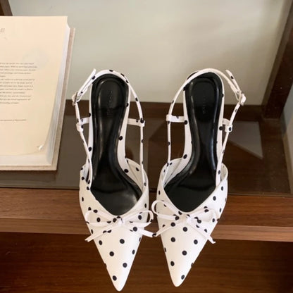 Sandales d'été à talons hauts pour femmes, mules élégantes en satin avec nœud papillon, chaussures de soirée