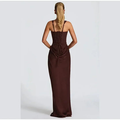 Mini abito da donna con scollo a V e scollo all'americana senza schienale Moda senza maniche a vita alta Abiti aderenti 2025 Nuova estate Lady Party Holiday Robes