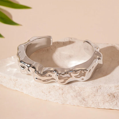 Bracelets irréguliers exagérés de mode pour femmes, simples, Hip Hop, Rock, personnalité, manchette en plastique, bijoux tendance