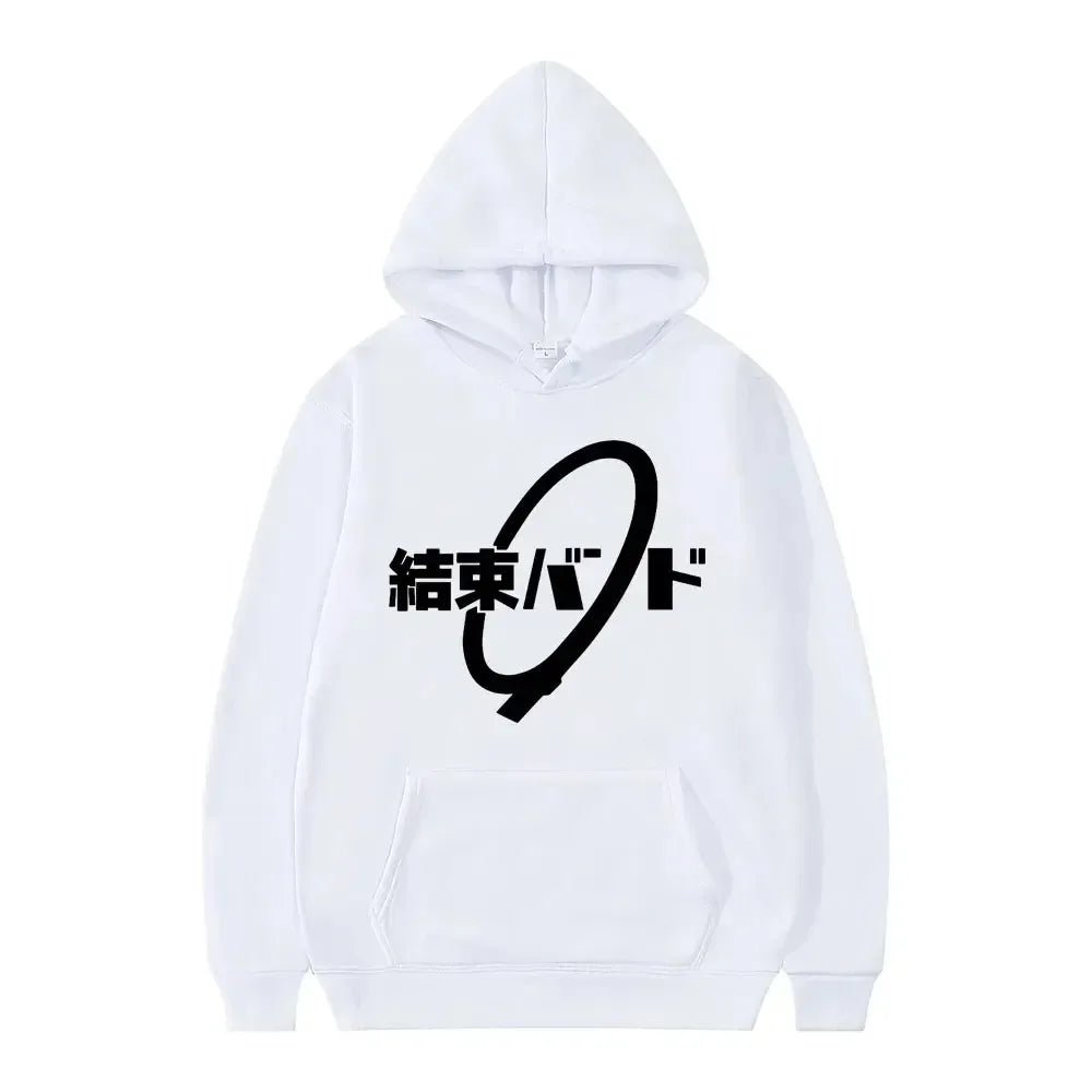 Anime Cos BOCCHI THE ROCK! Felpa con cappuccio Kessoku Band Logo coppie felpe con cappuccio Goto Hitori Ijichi Nijika Cospaly oversize manica lunga maschile