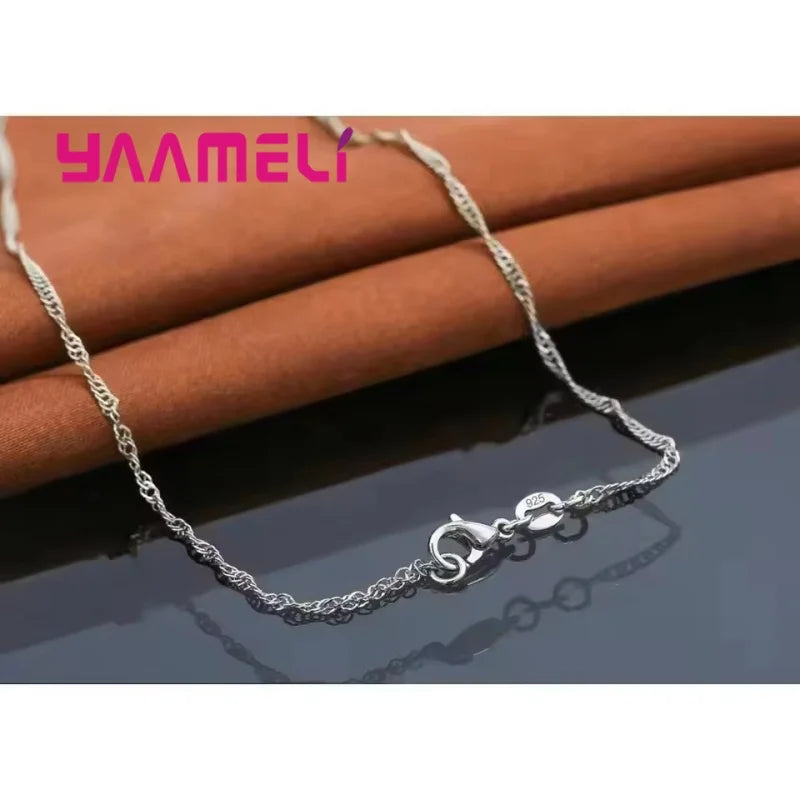 Ensembles de bijoux pour femmes Breloques en argent sterling 925 Collier pendentif Boucles d'oreilles créoles Mode classique Collares Cadeau de mariage