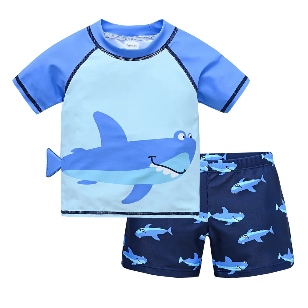 2 pezzi costumi da bagno per ragazzi estate stampa di cartoni animati costume da bagno per bambini abbigliamento da surf per bambini