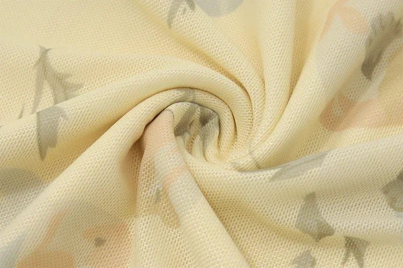 Abiti retrò con scollo a V Abito lungo maxi con stampa floreale gialla senza maniche Abiti eleganti da festa femminili a vita alta