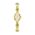 Orologio da donna elegante Bracciale in giada Orologio piccolo Orologi al quarzo moda Orologio da polso dorato di lusso Regali per le donne Marchio originale