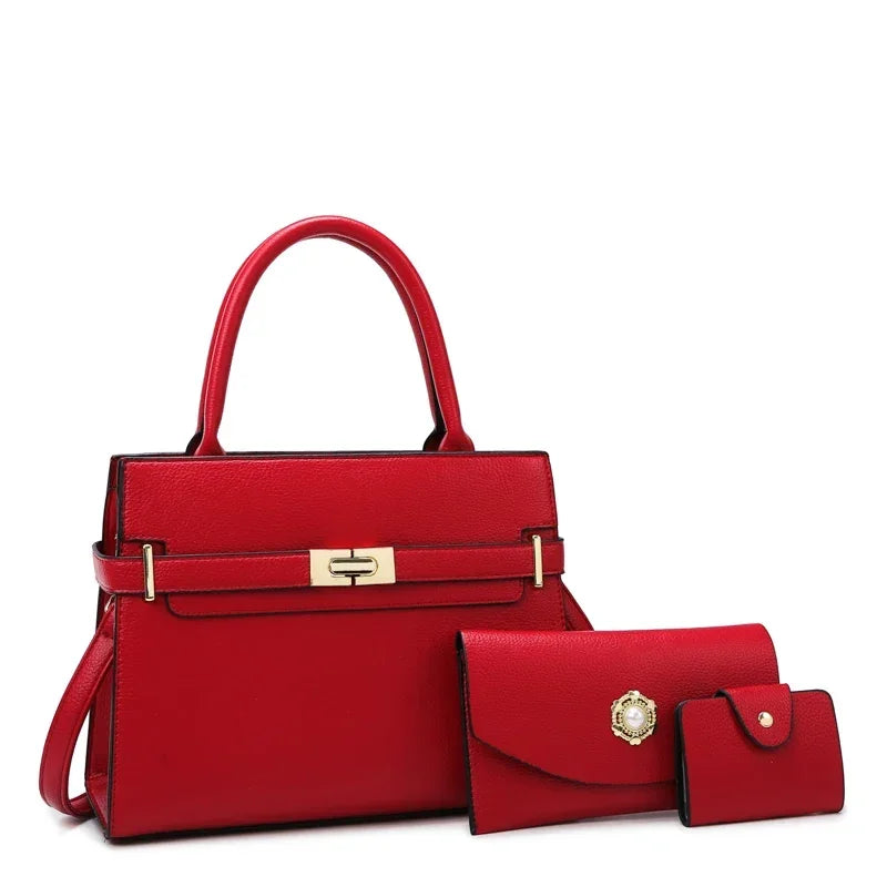 3 set o 1 borsa grande borsa da donna borse di grande capacità borse a tracolla a tracolla di lusso piccola borsa portamonete borsa in pelle di qualità calda