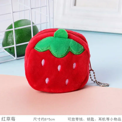 Cartone animato animale ragazzi portamonete in peluche bambini portamonete con cerniera custodia portaoggetti simpatici animali portafogli donna mini borsa regalo per bambini