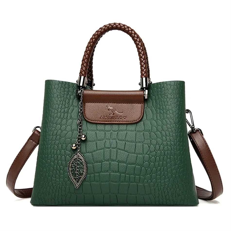 Borse di lusso in morbida pelle Borse da donna Designer 3 strati Borsa a tracolla con tracolla Sac Borsa da donna per lo shopping di grande capacità
