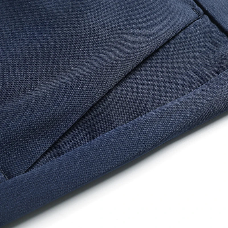 29-42 Pantaloni estivi da uomo Pantaloni casual elasticizzati dritti sottili senza traccia, senza tessuto da stiro, sensazione setosa e fresca