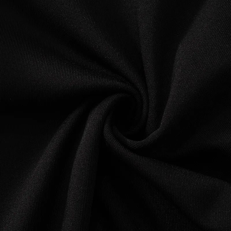 Abito corto sexy con volant patchwork bianco nero Abito corto da donna con maniche lunghe svasate con lacci Mini abiti da festa da sera Donna Blu Rosa Rosso