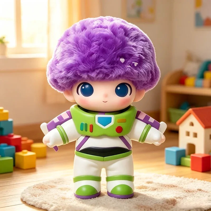 POP MART DIMOO WORLD PIXAR Series Ciondolo in vinile e peluche Blind Box Guess Bag Mystery Box Giocattoli Bambole Ornamenti Collezione Regalo
