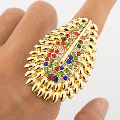 Parure de bijoux tendance et colorée pour femme, boucles d'oreilles et collier en zircon, grand bracelet plaqué or, bague, nouveau style, cadeau de bijoux