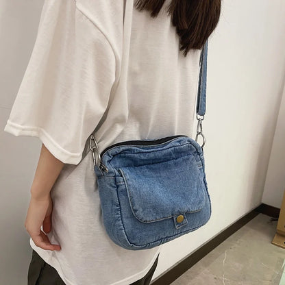 Borsa da donna Casual in Denim 2023 borse a tracolla a tracolla estive di tendenza per borse e borsette per telefono da studente borsa a tracolla per Jeans