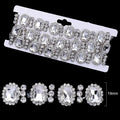 Ducrystal 1 metro motivo strass nastro hot fix vetro cristallo strass trim catena per scarpe fai da te, borse, abiti decorazione