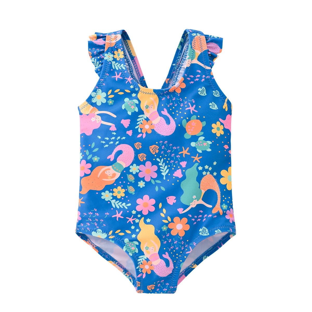 Kavkas Summer Girls costume da bagno da 9 M a 6 anni costume da bagno caldo stampato floreale per bambini costumi da bagno per bambini di un pezzo per bambini