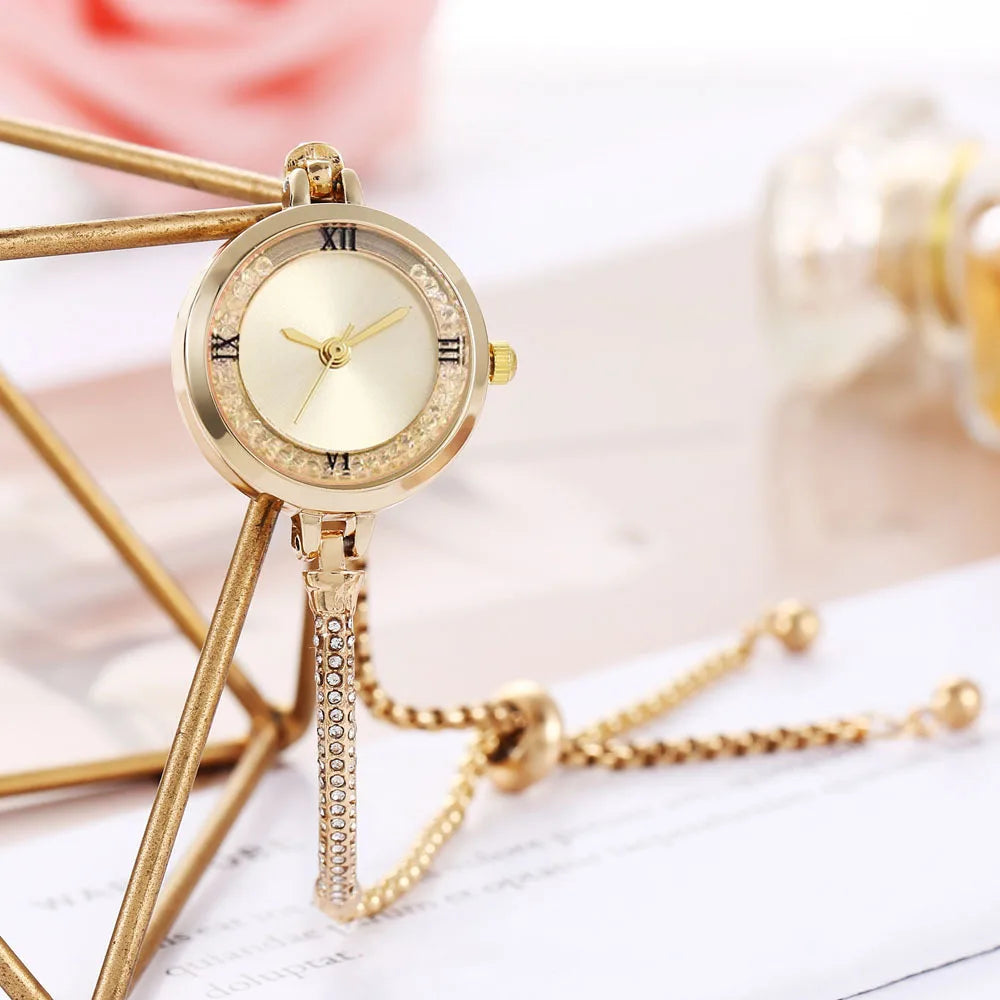 Orologio da donna alla moda con cinturino fine, orologi analogici al quarzo femminili, orologio Relojes