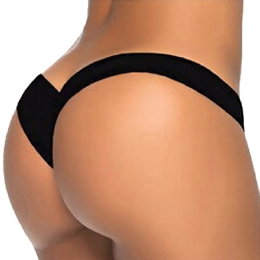 Women Brazilian Print Bikini Bottom Thong Bathing Beach Swimsuit Swimwear Summer Beach Comfortable Sexy Thong Bikini 2025 Mujer