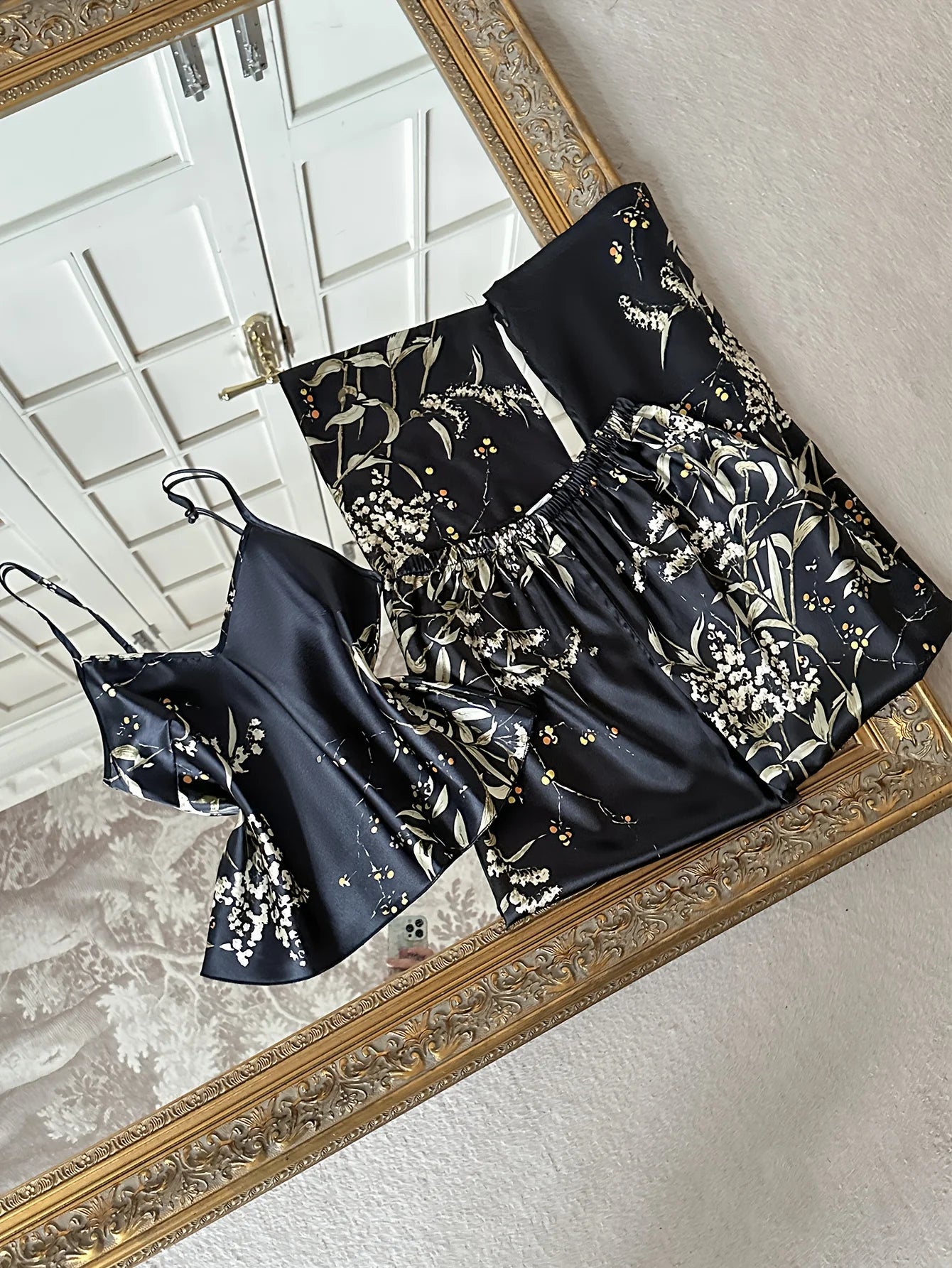 Nuovo Set Pigiama da Donna con Stampa Ciliegie, Senza Maniche, Scollo a V, Sexy, Moda 2 Pezzi, Abbigliamento da Casa per Estate e Primavera