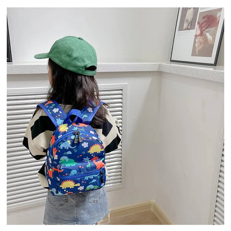 Zaini per bambini Zaini per dinosauri dei cartoni animati per bambini Trendy Impermeabile Asilo Scuola primaria Studente Bookbag Ragazzi Ragazze