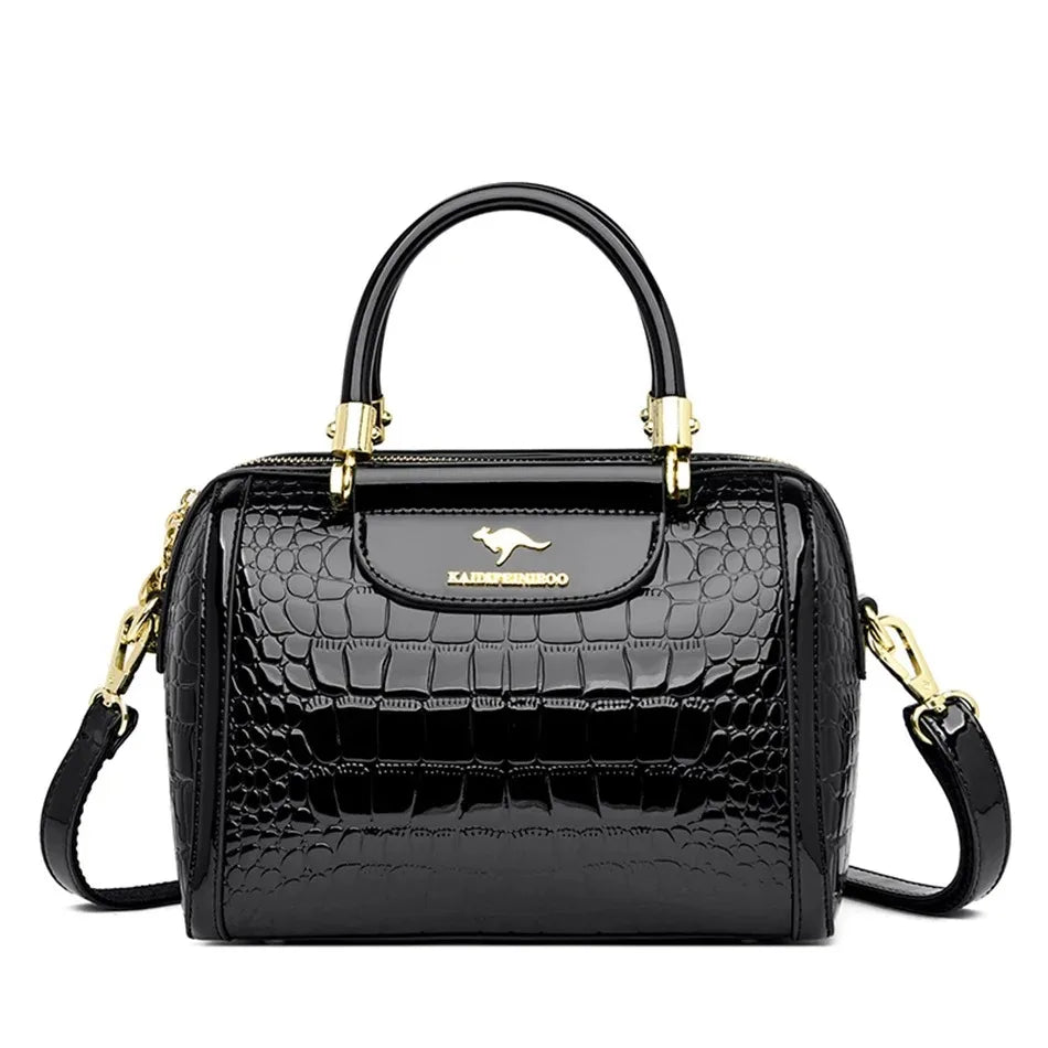 Borse di lusso in morbida pelle Borse da donna Designer 3 strati Borsa a tracolla con tracolla Sac Borsa da donna per lo shopping di grande capacità