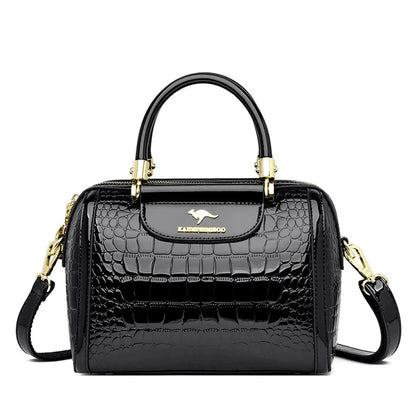 Borse di lusso in morbida pelle Borse da donna Designer 3 strati Borsa a tracolla con tracolla Sac Borsa da donna per lo shopping di grande capacità