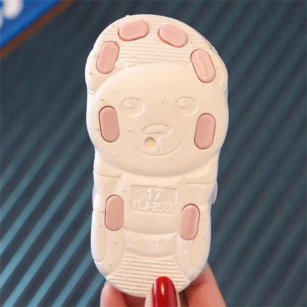 Sandales d'été pour enfants, fond souple, chaussures antidérapantes pour bébés et petits enfants, sandales Baotou pour bébés filles