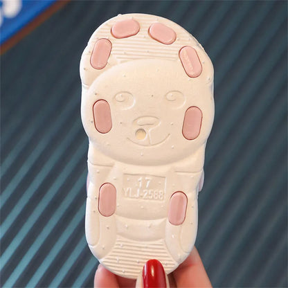 Sandales d'été pour enfants, fond souple, chaussures antidérapantes pour bébés et petits enfants, sandales Baotou pour bébés filles