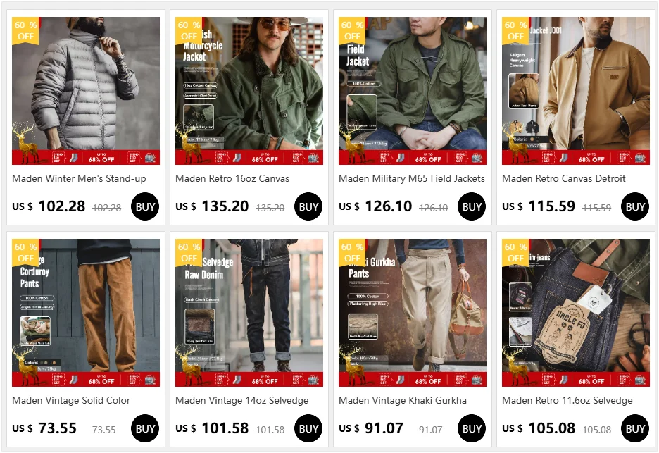 Maden T-shirt a maniche lunghe con stampa sul retro vintage Pullover ampio casual girocollo per top street-style da uomo primavera e autunno anni '60