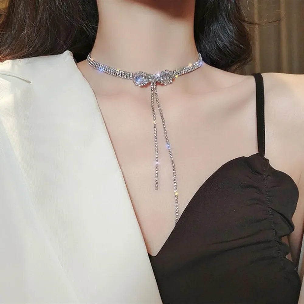 Collane con ciondolo a forma di cuore con ali d'angelo Colore argento 5A Cubic Zirconia Stile minimalista Catena clavicola Gioielli per donne e ragazze