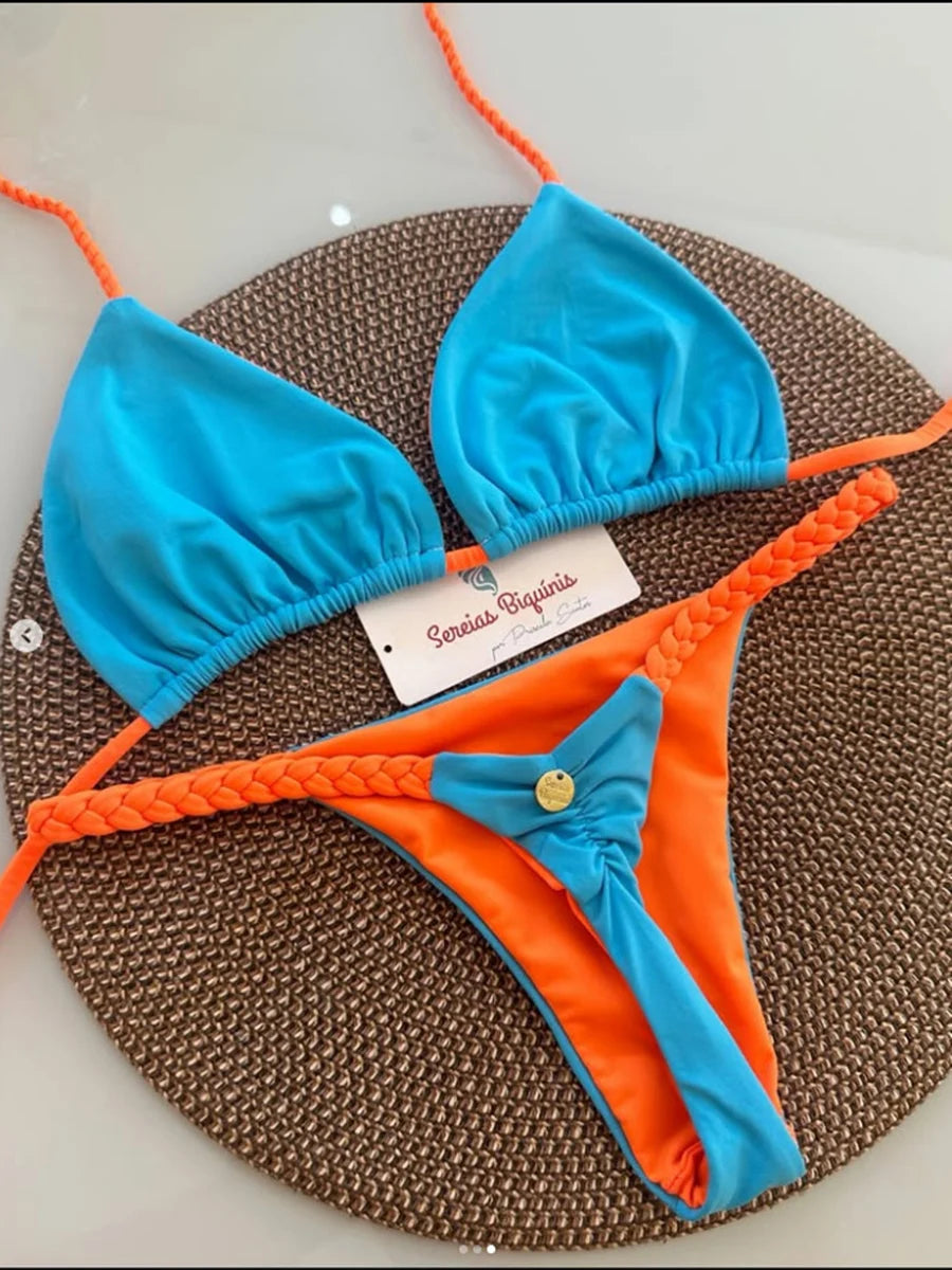 Micro Bikinis 2026 Push Up Women Swimsuits Sexy Swimwear Brazilian Bikini Set Thong Biquini Print Swimsuit Summer Beachwear