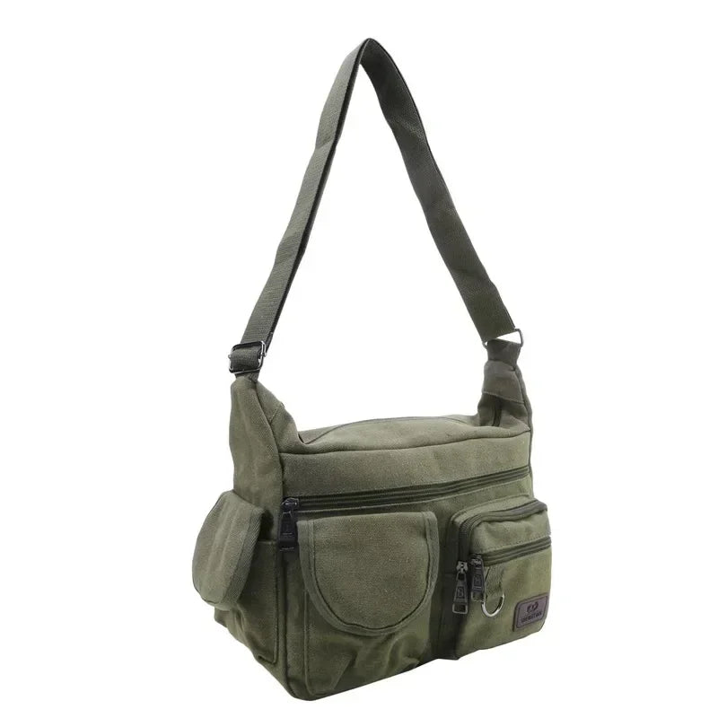 Borsa a Tracolla in Tela da Uomo, Borsa Casual da Viaggio, Borsa Messenger di Lusso, Borsa a Mano di Alta Qualità, Borsa da Petto alla Moda