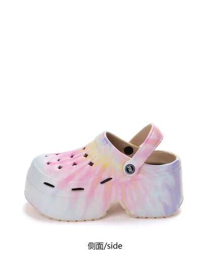 Pantofole da spiaggia estive nuove da donna di lusso 2024 tacco alto 9cm suola morbida leggera comode pantofole Casual di alta qualità
