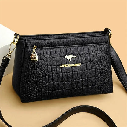 Borse di lusso in morbida pelle Borse da donna Designer 3 strati Borsa a tracolla con tracolla Sac Borsa da donna per lo shopping di grande capacità